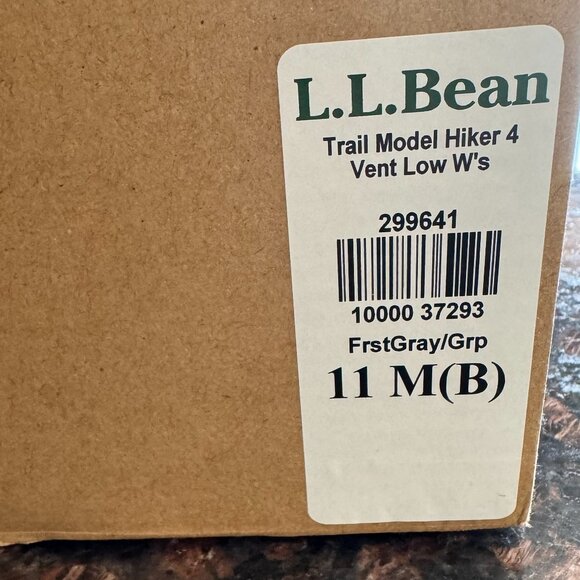 LL Bean Boots Trail Model Hiker 4 Woman's sz 11 Gray Waterproof Low Top - Picture 10 of 11